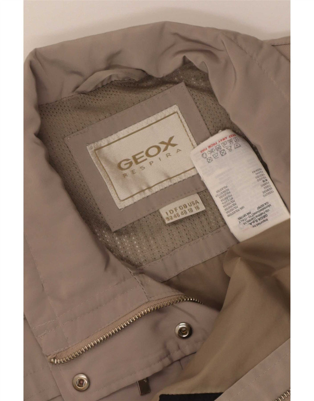 Geox Dame Respira Overfrakke IT 48 XL Beige Polyester