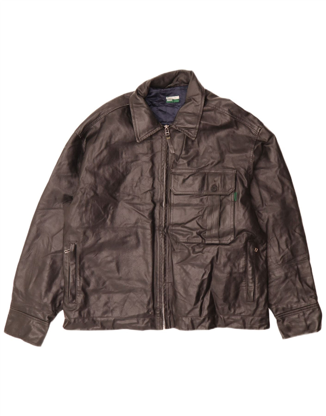 Paul Smith Herre Læderjakke UK 42 XL Sort