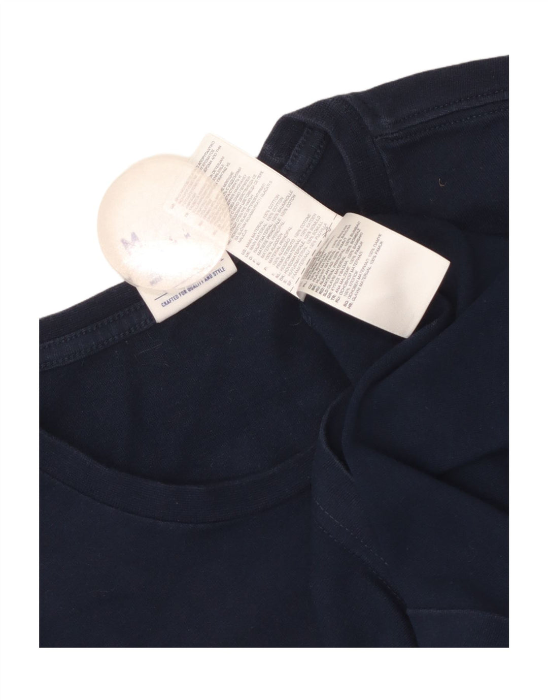 Reebok Herre grafisk T-shirt Top Medium Marineblå Bomuld