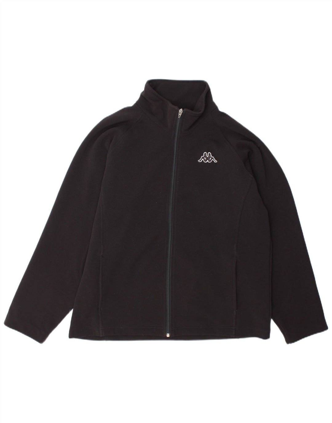 Kappa træningsdragt topjakke til kvinder UK 18 XL sort polyester