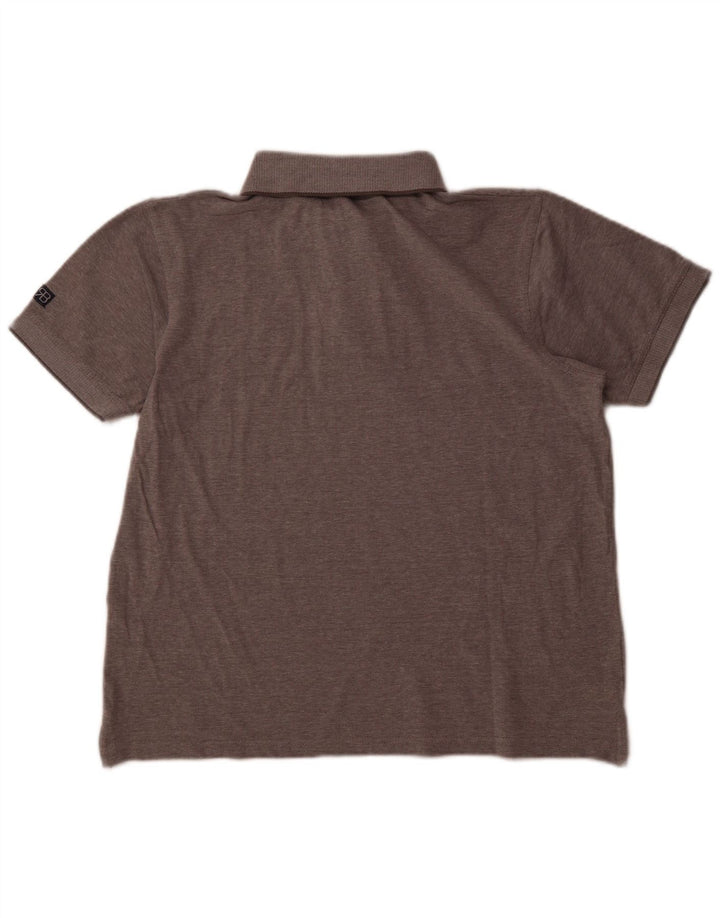 RENATO BALESTRA Herre poloshirt XL Grå Flecked Bomuld