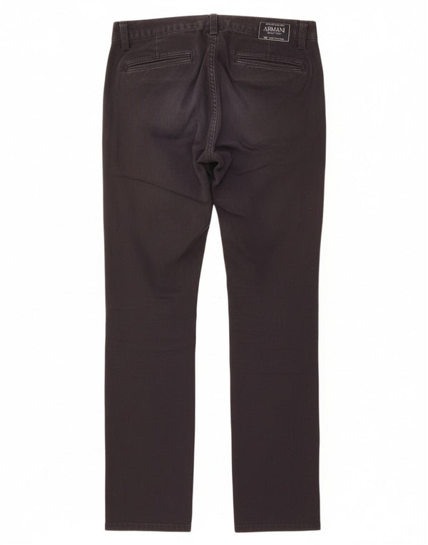 Armani Junior Drenge Slim Chino Bukser 11-12 år W28 L30 Marineblå Bomuld