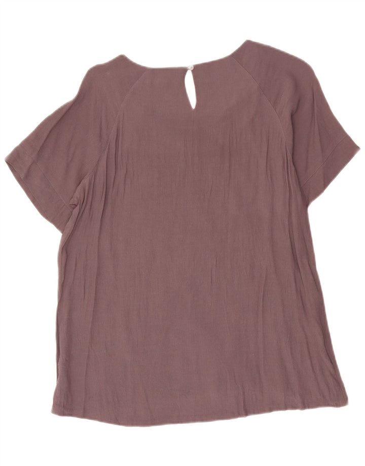 White Stuff Damebluse Top UK 12 Medium Purple Floral