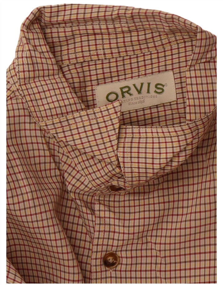 Orvis Herreskjorte XL Beige ternet