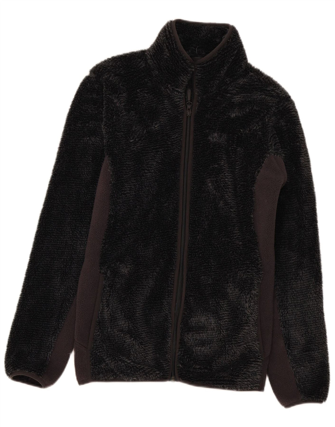 Jack Wolfskin Dame Fleecejakke UK 14 Medium Grey Colourblock Polyester