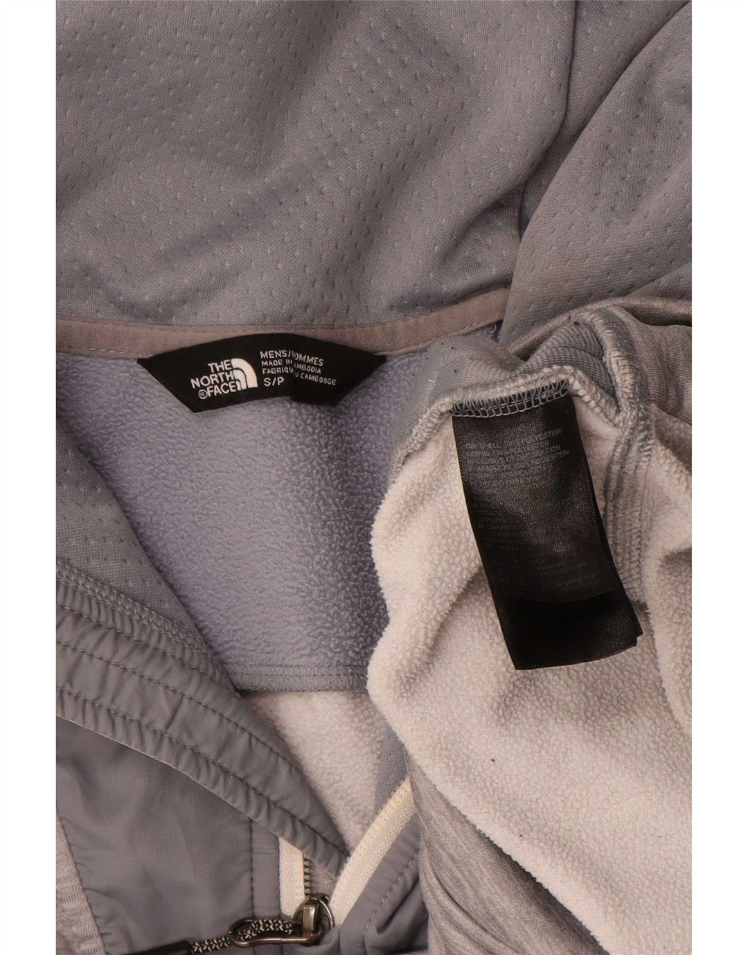 The North Face Herre lynlås hættetrøje Jumper lille grå Colourblock Polyester