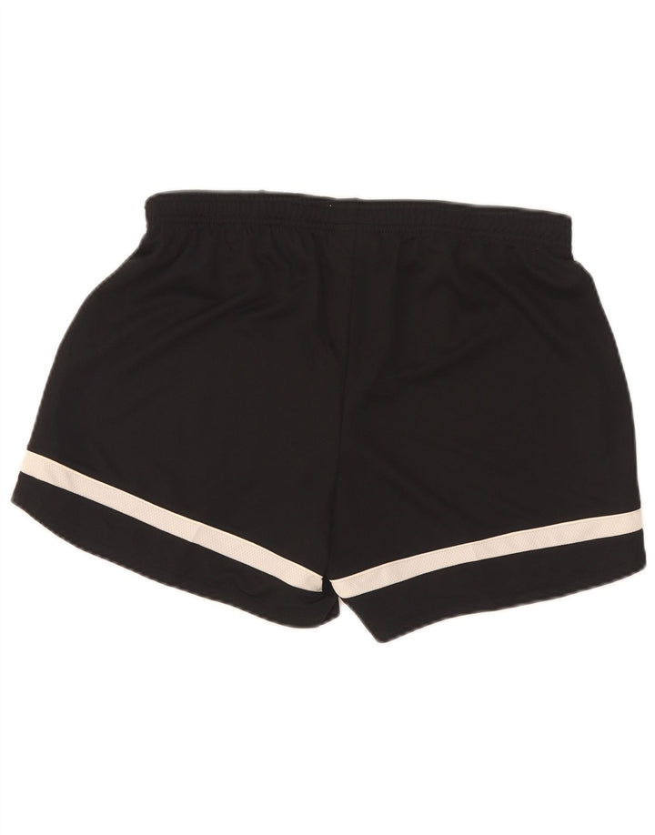 Nike Dame Dri Fit Sports Shorts UK 12 Medium Sort Colourblock Polyester