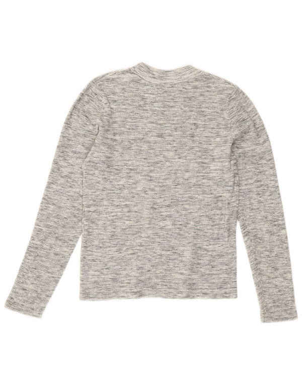 Levi's Dame Top Langærmet UK 12 Medium Grå Flecked