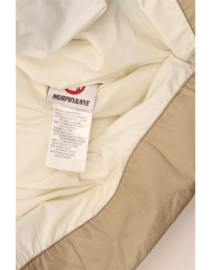 Murphy & Nye Dame Hætte Polstret Frakke UK 14 Medium Khaki Polyamid
