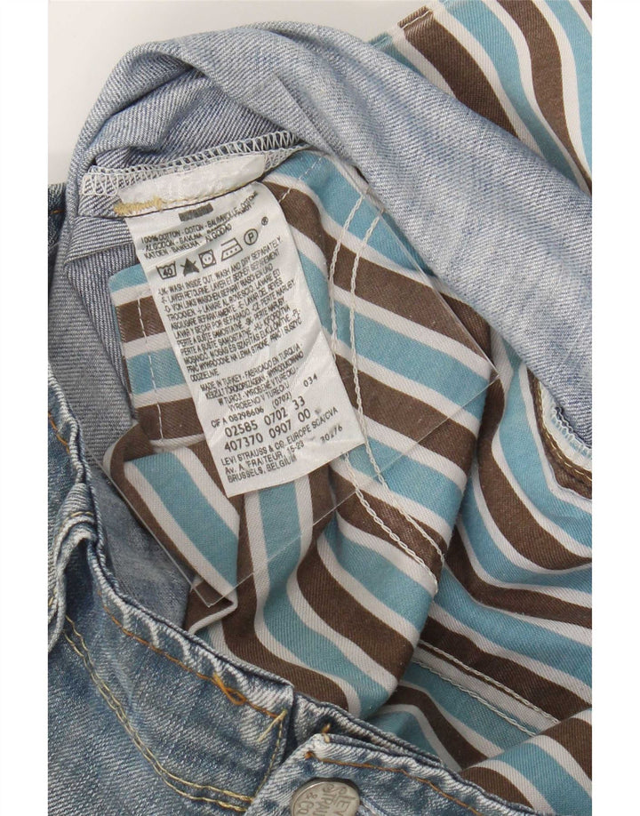 Levi's denimshorts til mænd store W34 blå bomuld