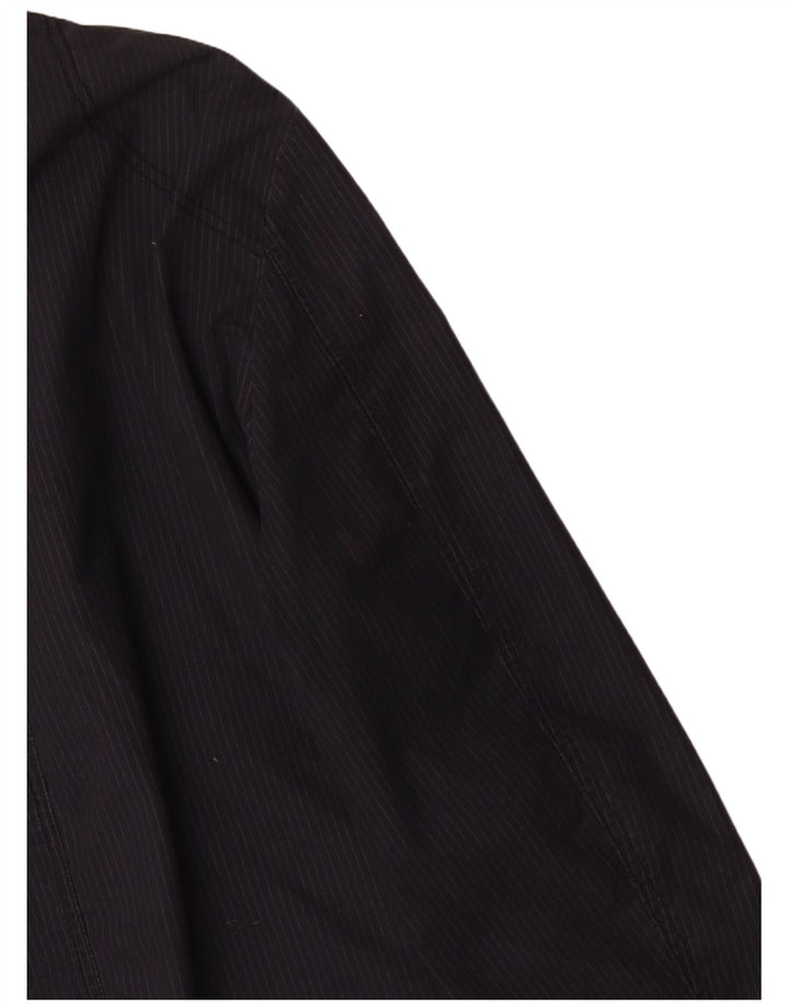 Camel Active Herre 2 Button Blazer Jacket UK 40 Large Navy Blue Pinstripe