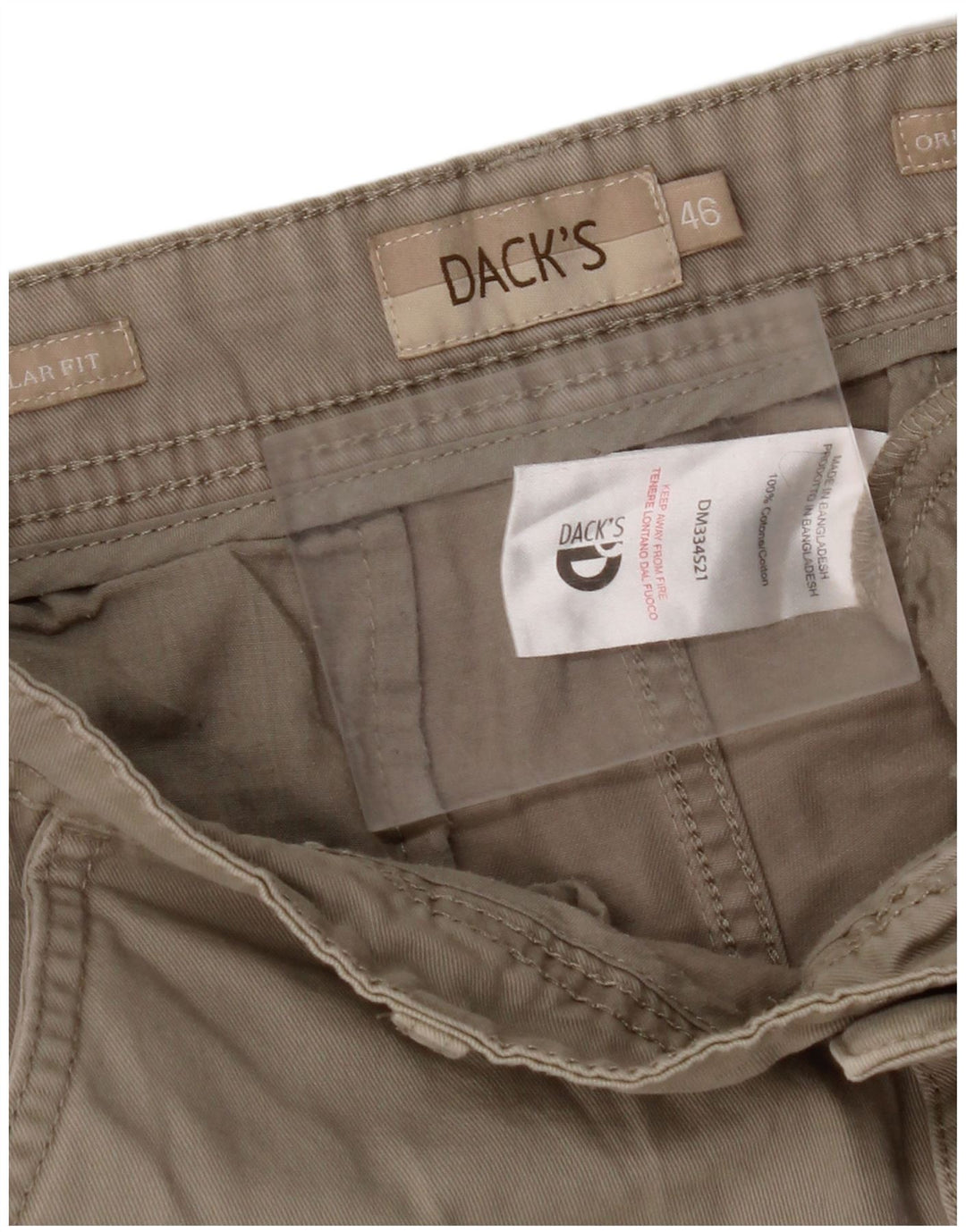 DACK'S Chino Shorts til mænd IT 46 Small W32 Beige Bomuld