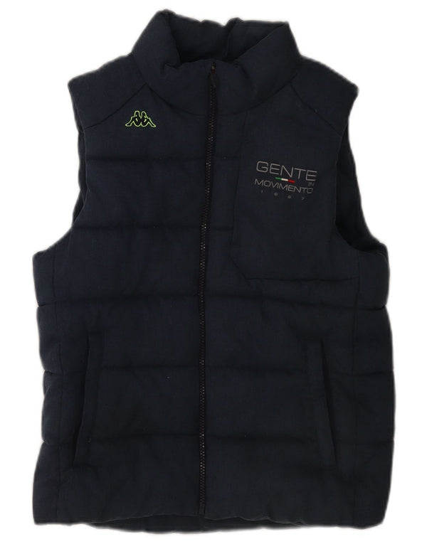 Kappa Dame Polstret Gilet UK 12 Medium Navy Blue