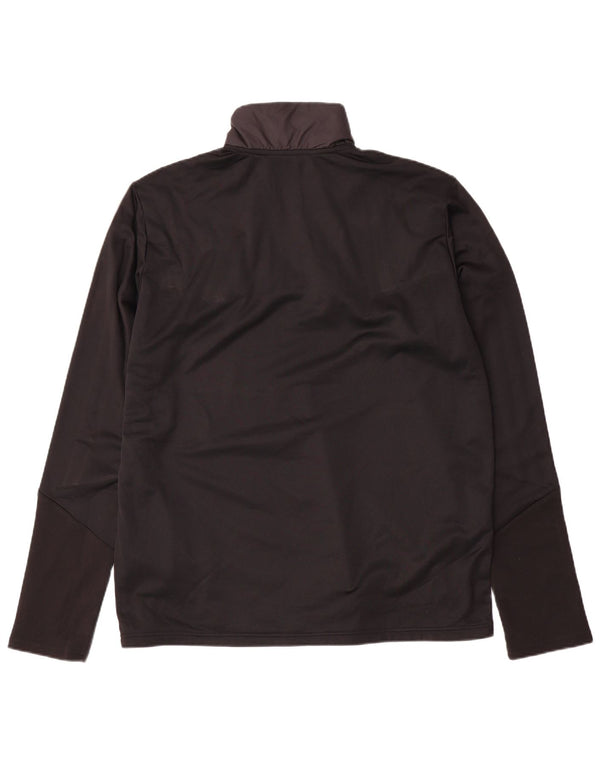 Adidas Herre Aeroready Zip Neck Pullover Træningsdragt Top XL Sort Colourblock