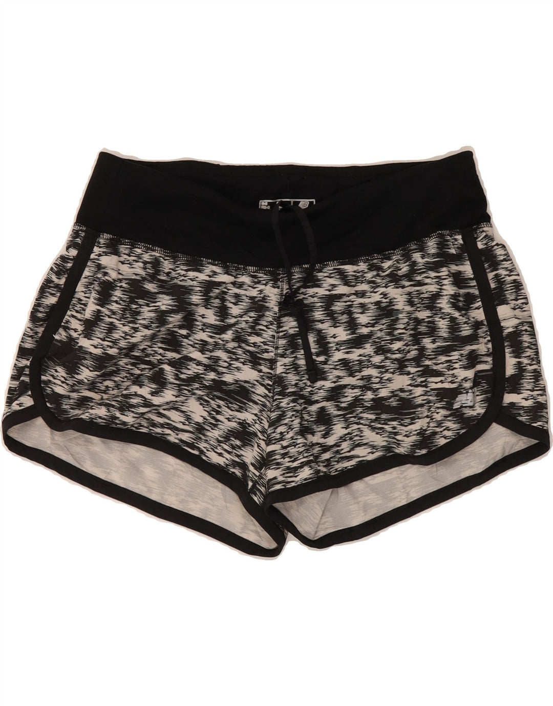 NEW BALANCE Womens Sport Shorts UK 14 Medium Black Flecked Vintage New Balance and Second-Hand New Balance from Messina Hembry 