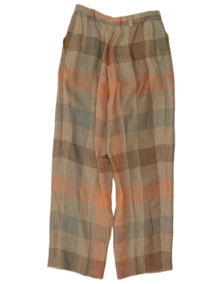 Vintage Kvinders Pegged Chino Bukser W26 L26 Flerfarvet Gingham