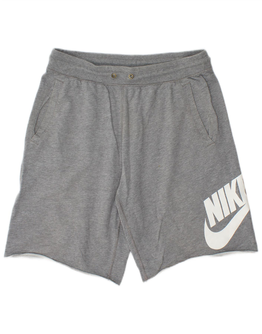 Nike Herre grafiske sportsshorts mellemgrå bomuld