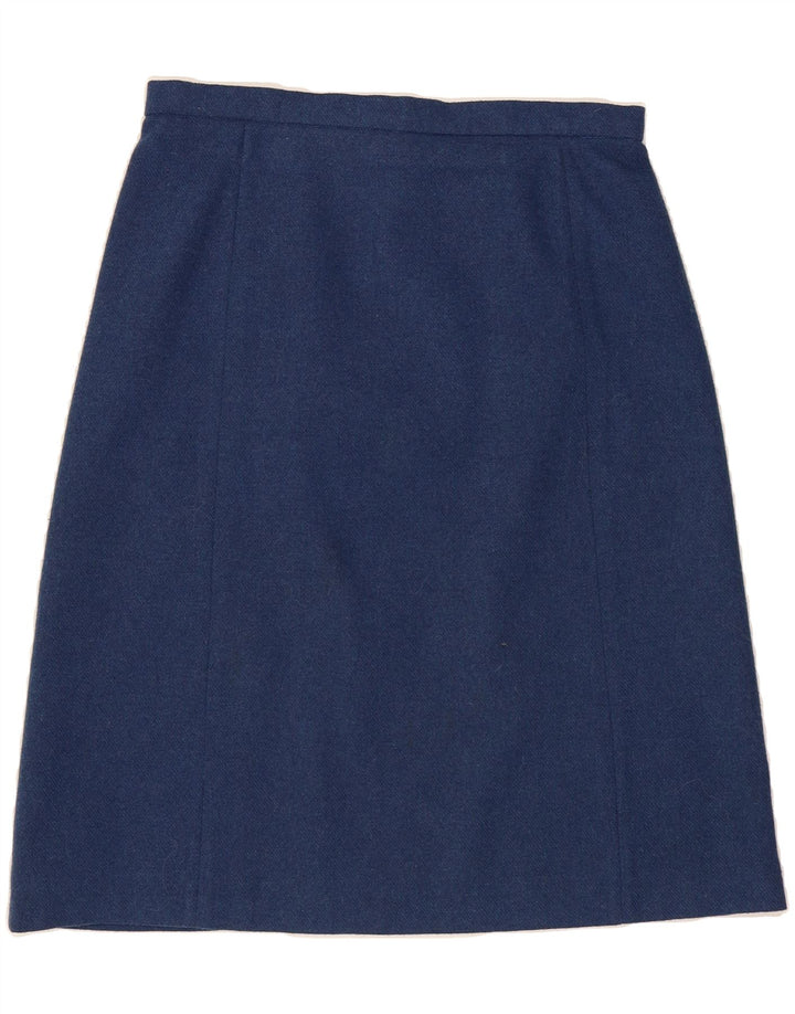 VINTAGE Womens A-Line Skirt  W32 Large Blue Vintage Vintage and Second-Hand Vintage from Messina Hembry 