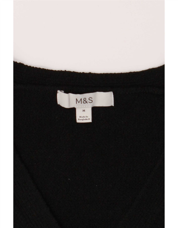 Marks & Spencer Dame oversized cardigan sweater UK 14 Medium Black
