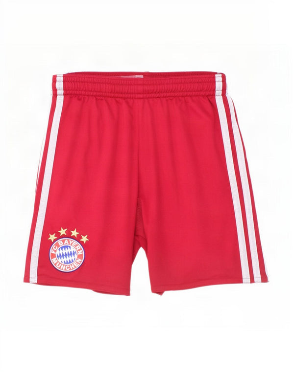 Adidas Boys FC Bayern Munchen Sportsshorts 9-10 År Rød Polyester