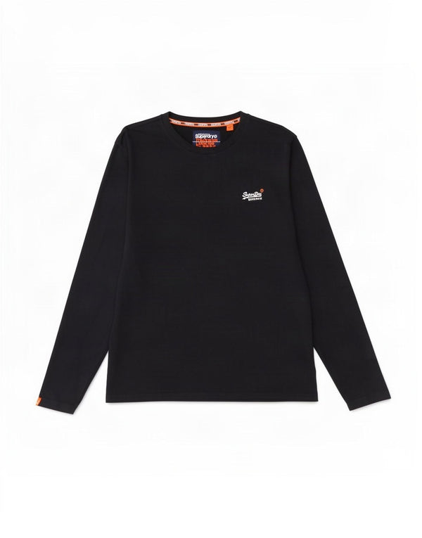 Superdry Herre Top Langærmet 2XL Marineblå Bomuld