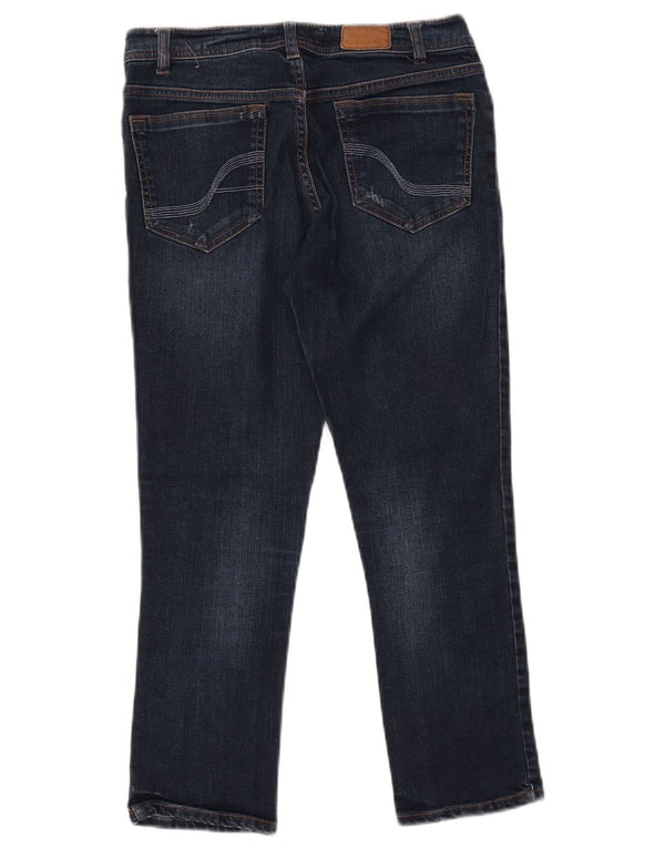 FAT FACE Dame Capri Jeans W28 L22 Marineblå