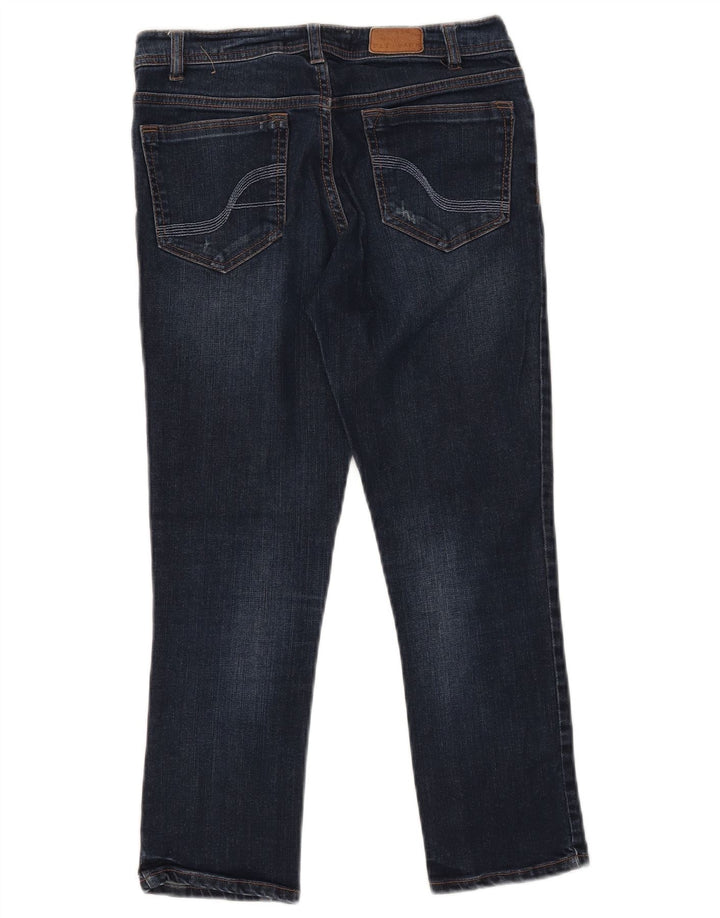 FAT FACE Dame Capri Jeans W28 L22 Marineblå