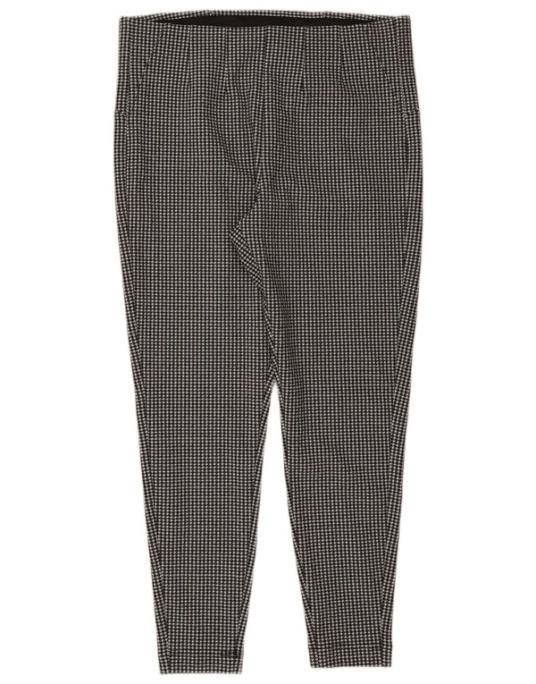 Marks & Spencer Dame fritidsbukser UK 18 XL W36 L28 Sort Houndstooth