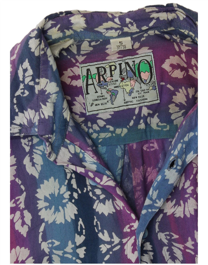 ARPINO Kortærmet Herreskjorte Størrelse 37/38 Small Multicolored Floral