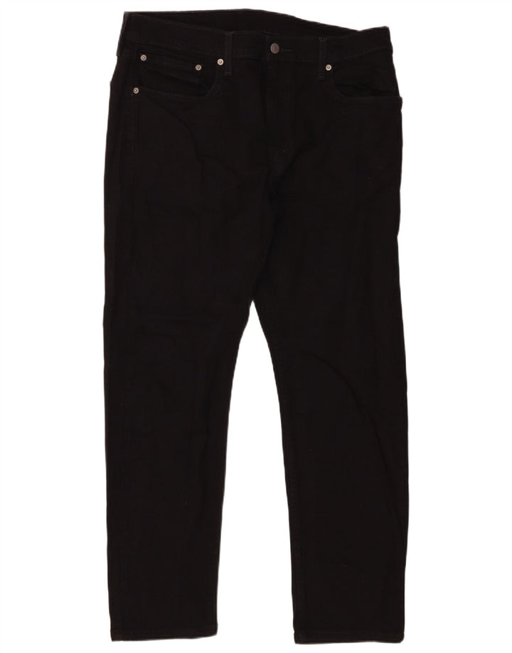 Levi's Herre 502 tilspidsede jeans W36 L30 sort bomuld