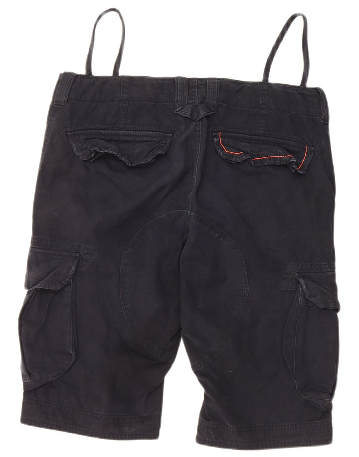 SUPERDRY Herre Cargo Shorts Medium W32 Marineblå Bomuld