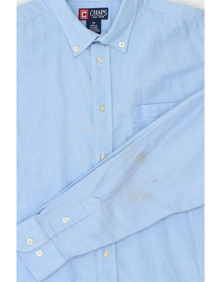 CHAPS Boys Shirt 15-16 Years Blue Cotton Vintage Chaps and Second-Hand Chaps from Messina Hembry 