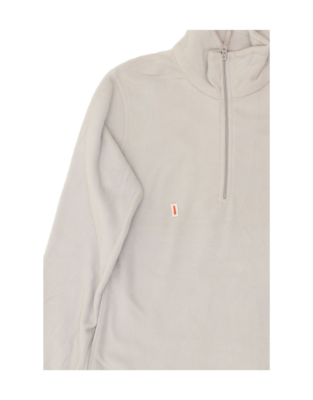 MOUNTAIN WAREHOUSE Womens Zip Neck Fleece Jumper UK 10 Small Grey Vintage Mountain Warehouse and Second-Hand Mountain Warehouse from Messina Hembry 