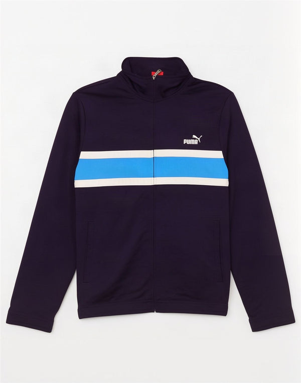 Puma Træningsdragt til mænd Topjakke Stor marineblå Colourblock Polyester