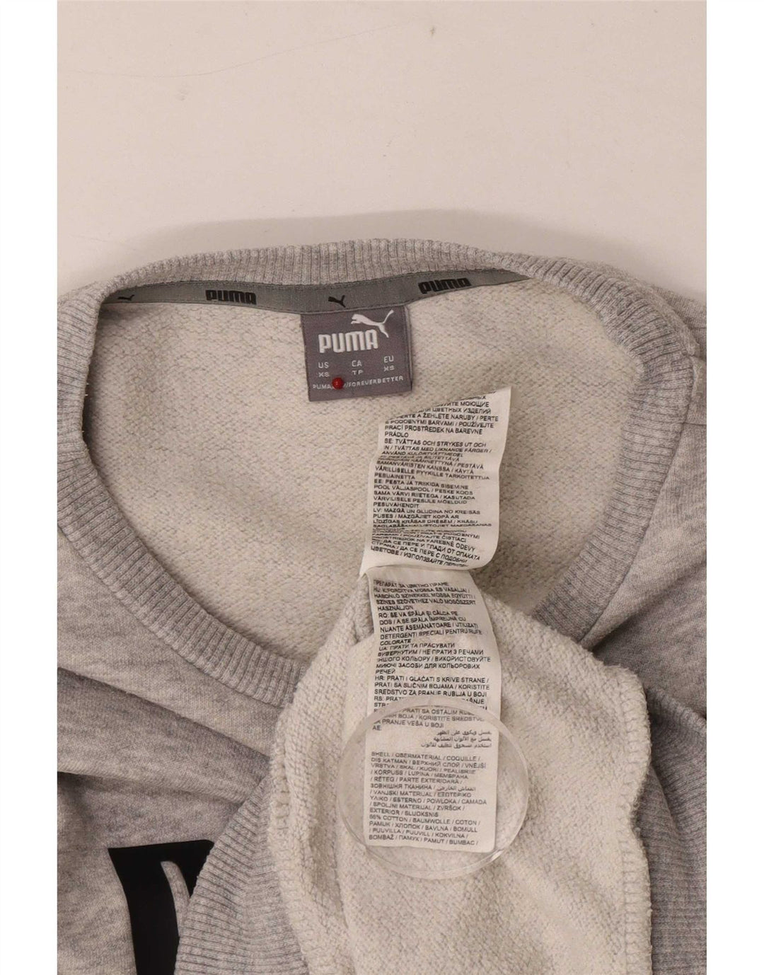 Puma Herre grafisk sweatshirt Jumper XS Grå Flecked Bomuld