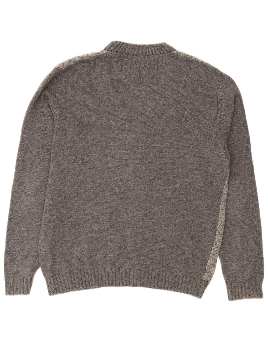Il Granchio Herre Cardigan Sweater IT 50 Medium Grey Flecked Wool