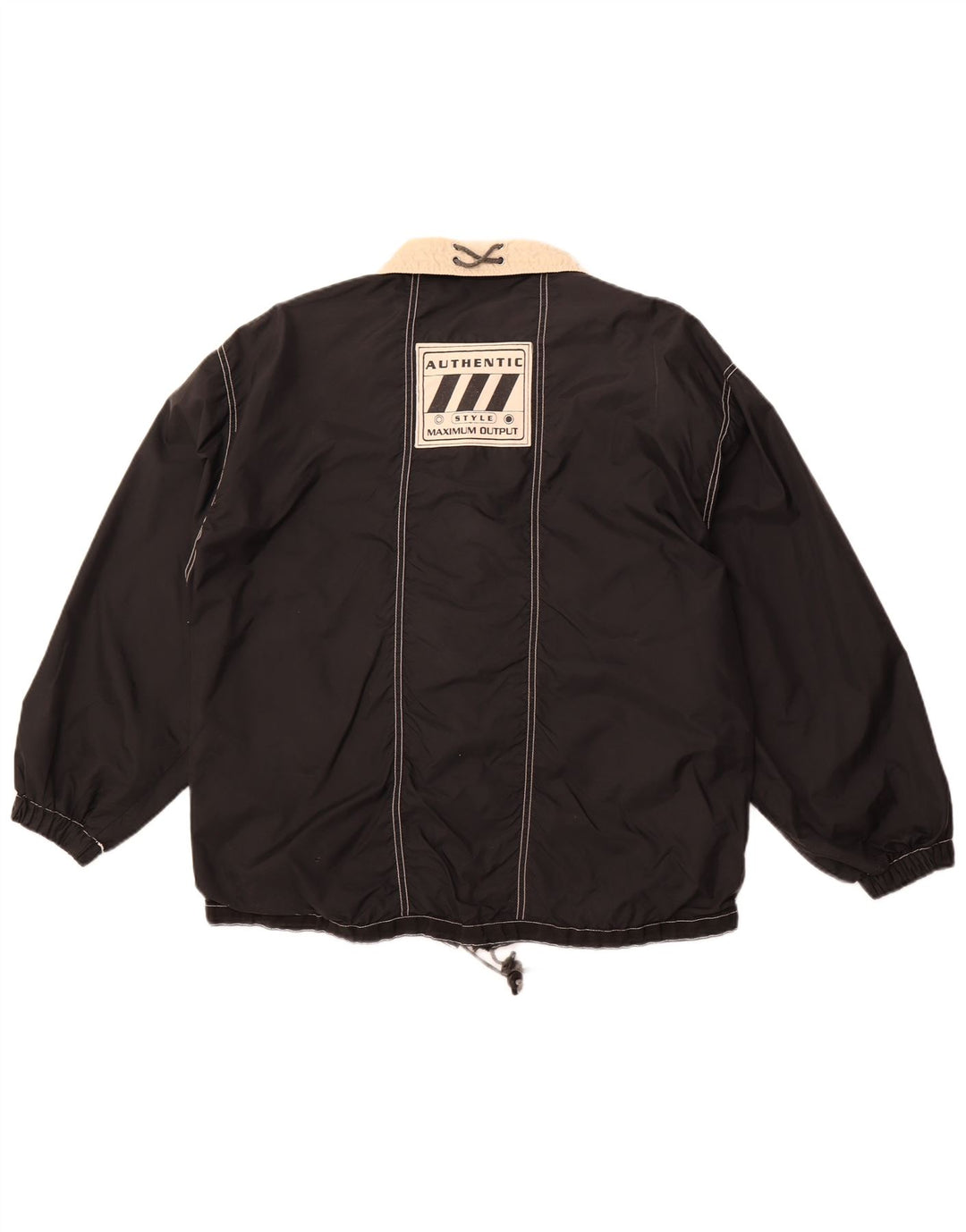 AUTENTISK Herre Loose Fit Utility Jacket UK 38 Medium Black