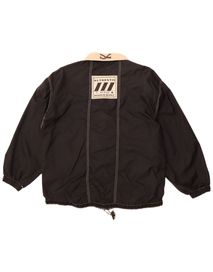 AUTENTISK Herre Loose Fit Utility Jacket UK 38 Medium Black