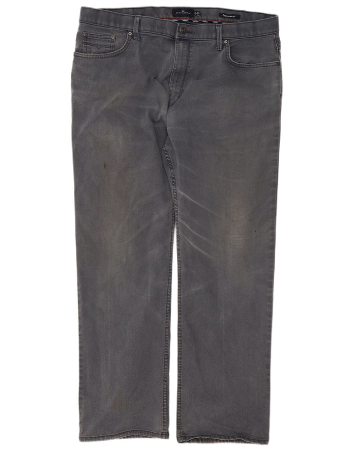 Marks & Spencer Herre Blue Harbor Straight Jeans W38 L31 Grå Bomuld