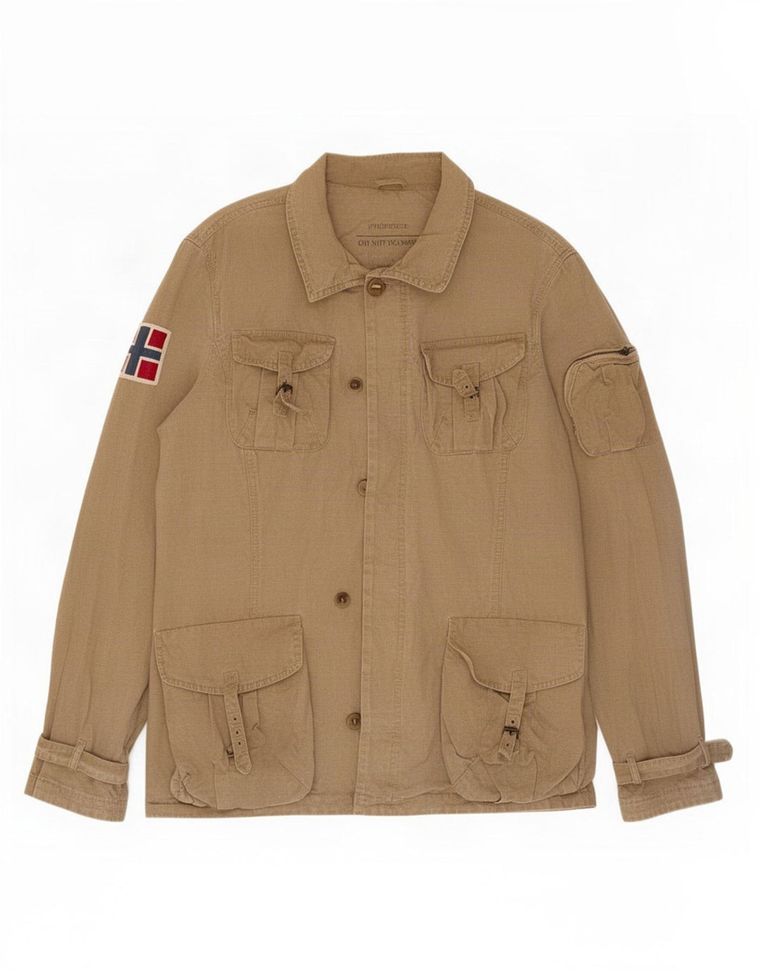 Napapijri Herre Geographic Utility Jacket UK 38 Medium Khaki