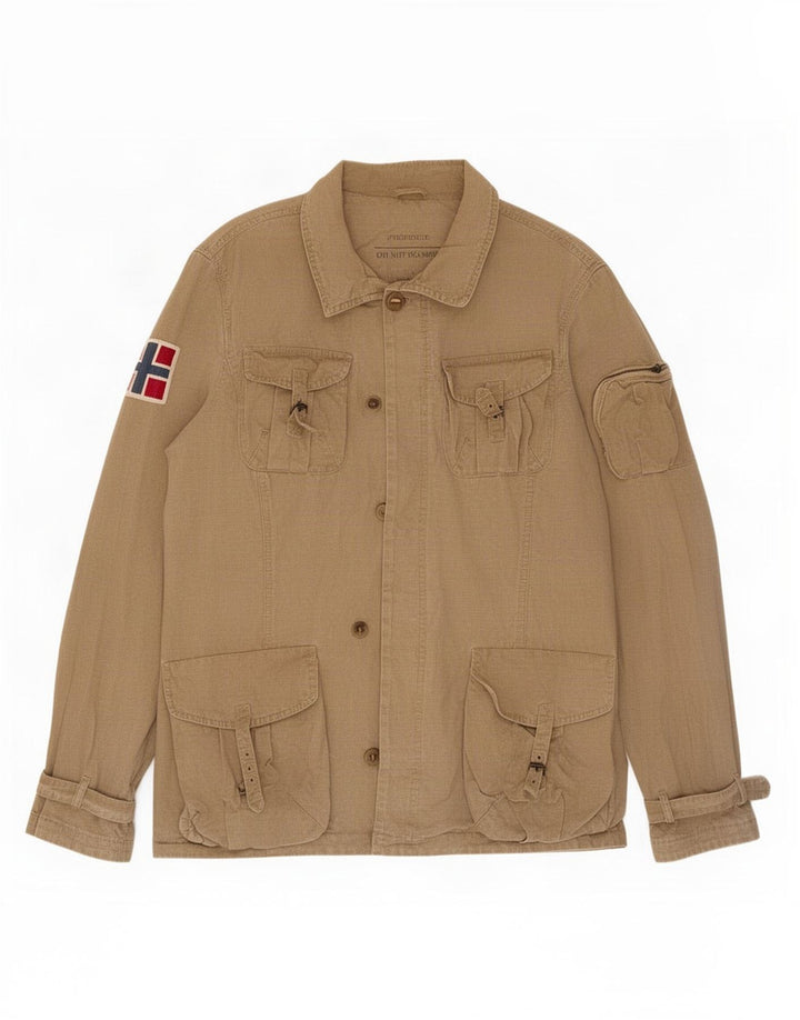 Napapijri Herre Geographic Utility Jacket UK 38 Medium Khaki