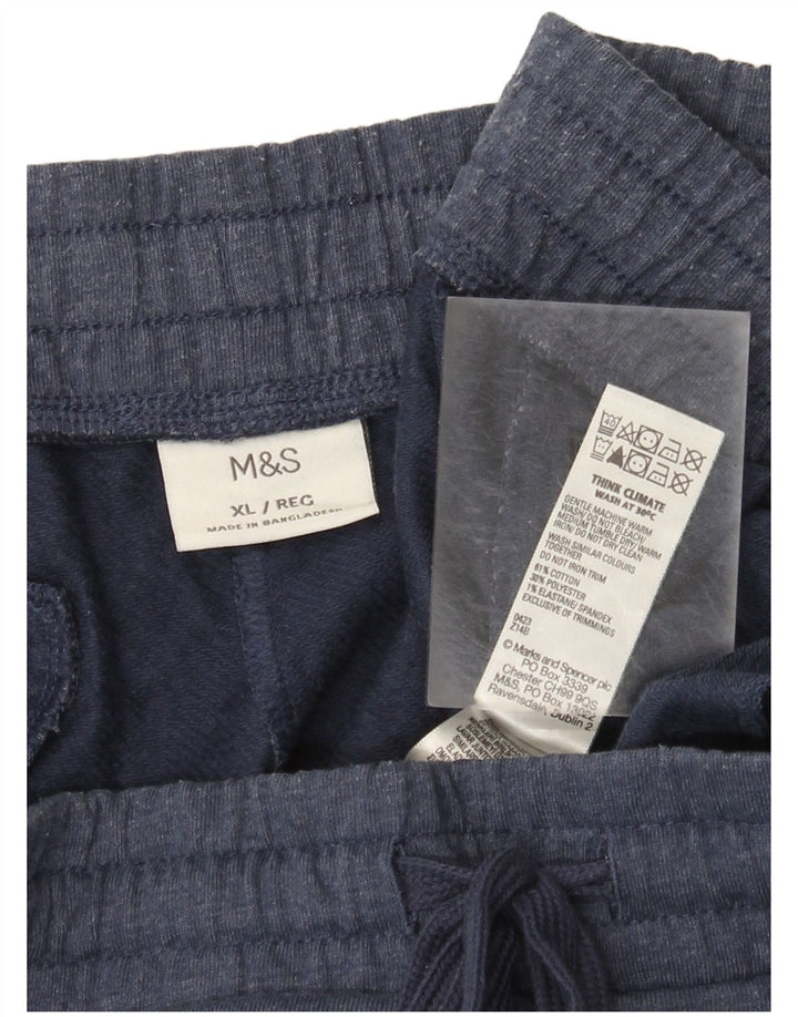 Marks & Spencer Træningsdragt bukser til mænd XL marineblå bomuld