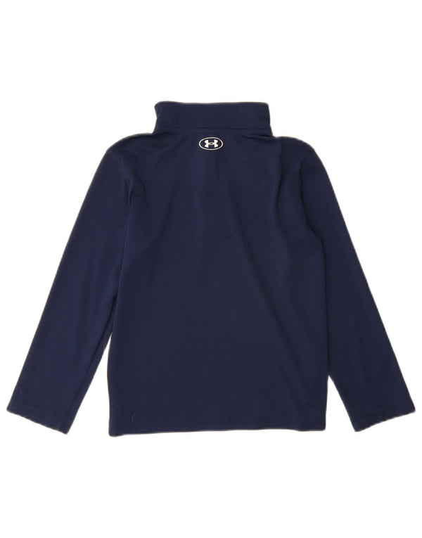 Under Armour Boys Pullover Træningsdragt Top 5-6 år Navy Blue Colourblock