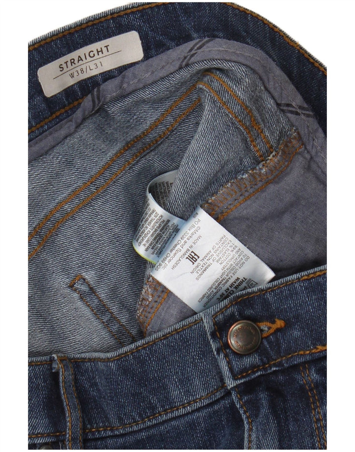 Marks & Spencer Straight Jeans til mænd W38 L31 Blå bomuld