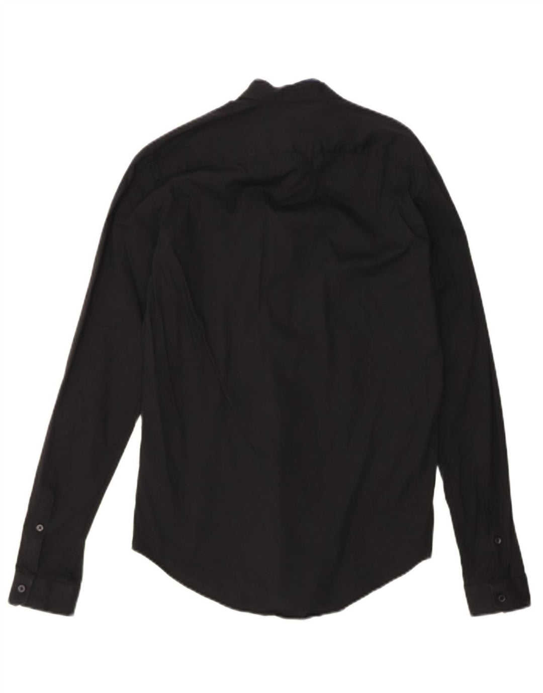 ZARA Mens Slim Fit Shirt Medium Black Cotton