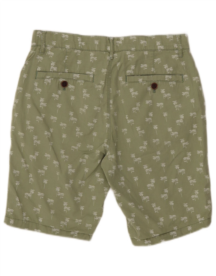 Fat Face Herre Chino Shorts W30 Medium Green Floral Bomuld