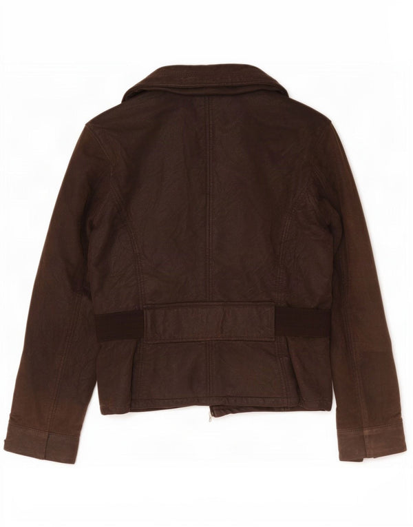 Vintage læderjakke til kvinder IT 42 Medium Brun