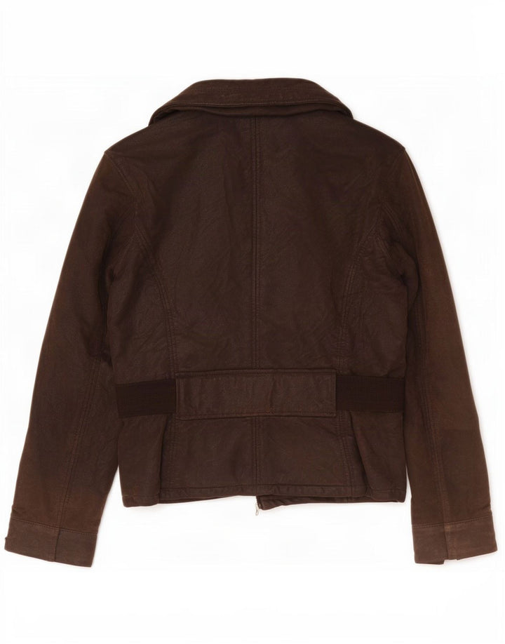Vintage læderjakke til kvinder IT 42 Medium Brun