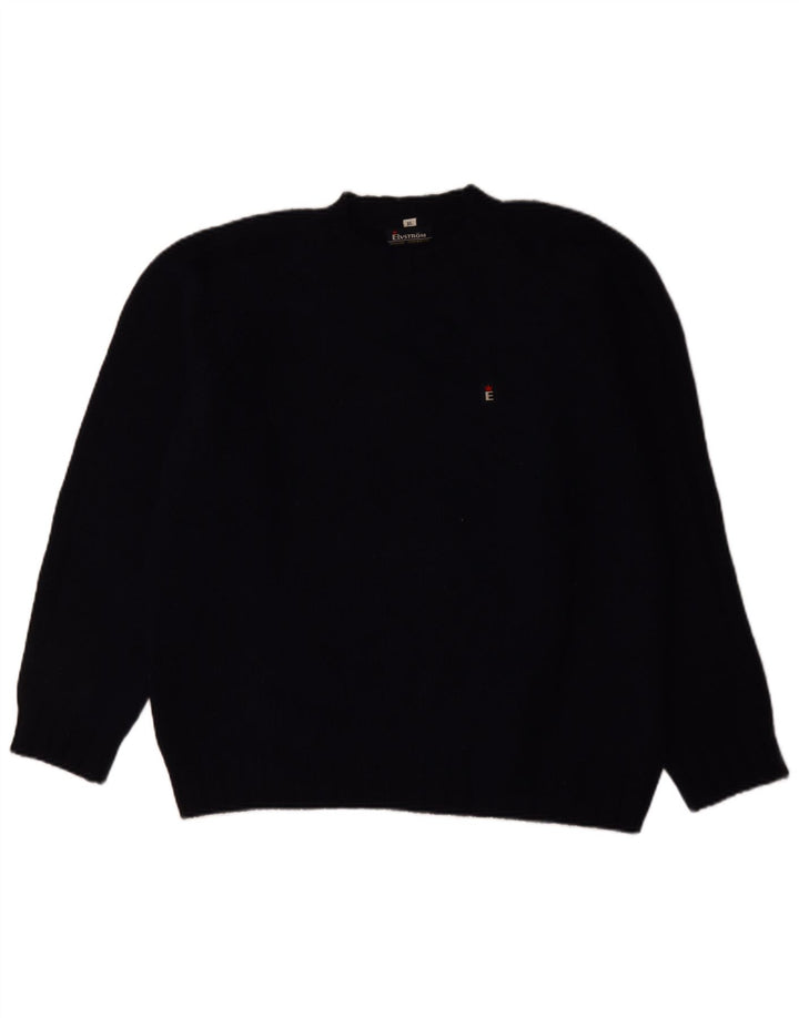 Elvstrom Herre Turtle Neck Jumper Sweater XL Navy Blue Wool