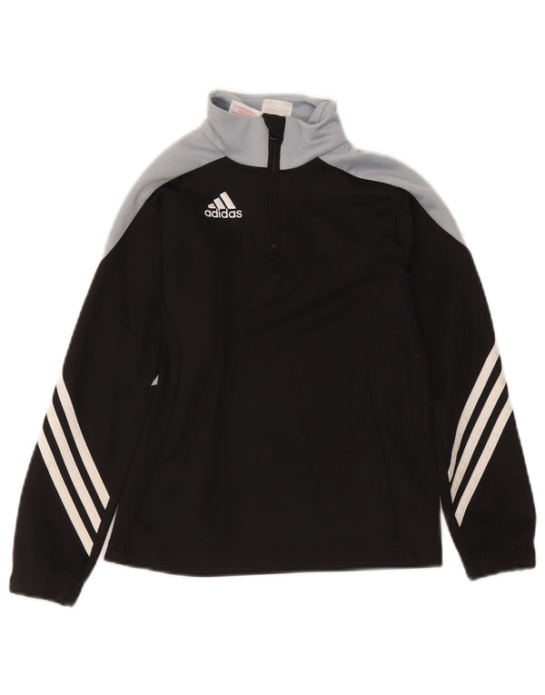 Adidas Boys Climalite Pullover Træningsdragt Top 7-8 år Lille Sort
